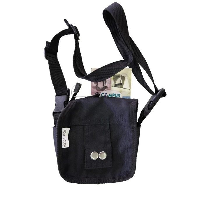 Campus Mobile Waist Bag Black with Phone Holder