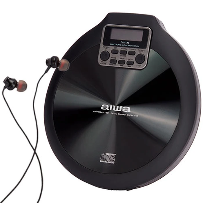 Φορητό CD Player Aiwa With EARPHONES Black