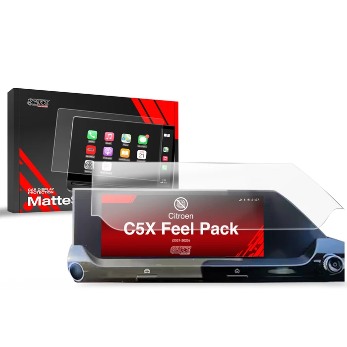 GrizzGlass CarDisplay Protection Matte film for Citroen C5X 10" Feel Pack (2021-2026)