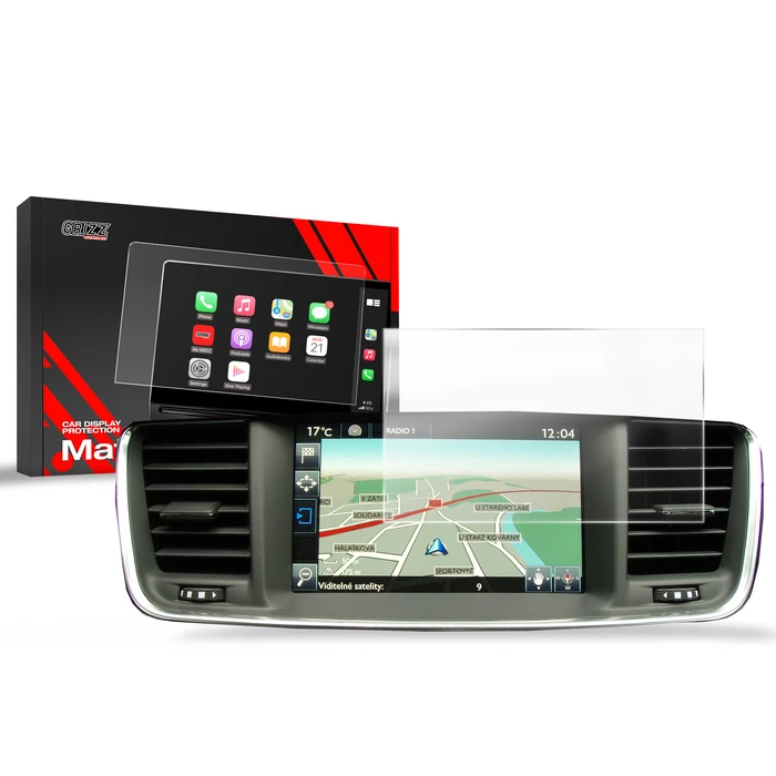 GrizzGlass CarDisplay Protection Matte film for Peugeot 508 7" (2010-2018)