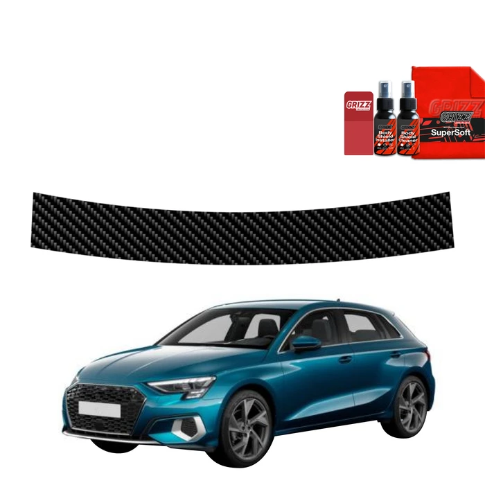 GrizzGlass BodyShield Carbon boot sill film for Audi A3 8Y Sportback (2020-2023)