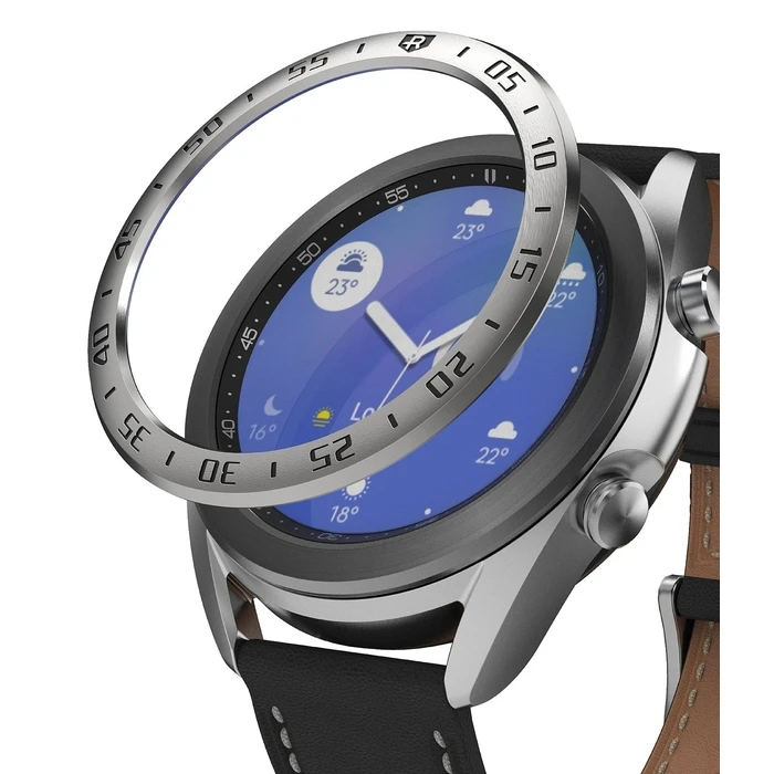 Ringke Bezel Styling Samsung Galaxy Watch 3 41mm Stainless Steel Silver GW3-41-01