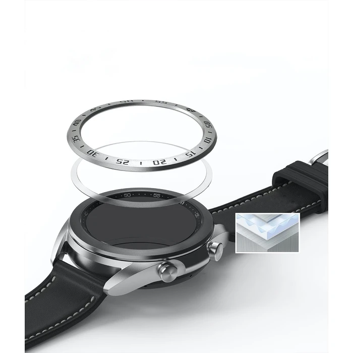 Ringke Bezel Styling Samsung Galaxy Watch 3 41mm Stainless Steel Silver GW3-41-01