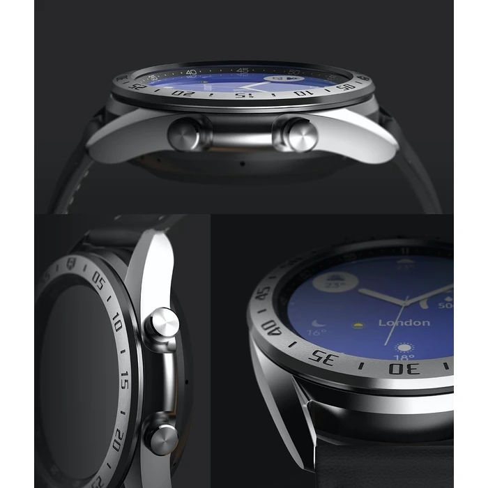 Ringke Bezel Styling Samsung Galaxy Watch 3 41mm Stainless Steel Silver GW3-41-01