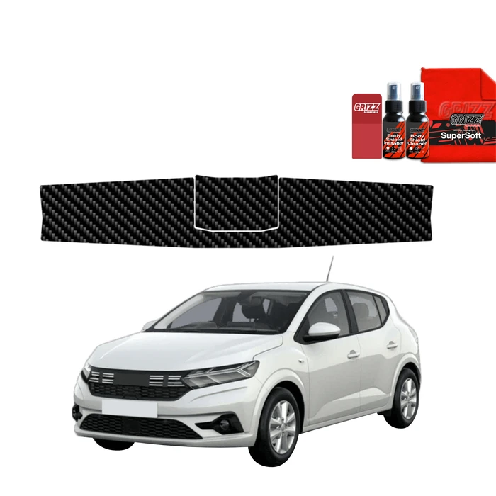 GrizzGlass BodyShield Carbon boot sill film for Dacia Sandero (2020-2025)