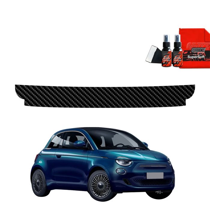 GrizzGlass BodyShield Carbon boot sill film for Fiat 500 (2016-2025)
