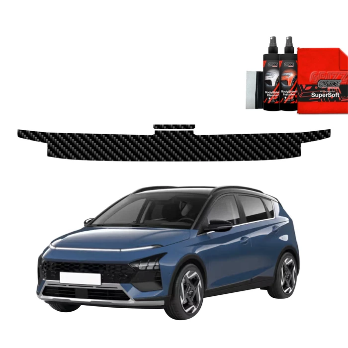 GrizzGlass BodyShield Carbon boot sill film for Hyundai Bayon (2024-2025) [2in1]