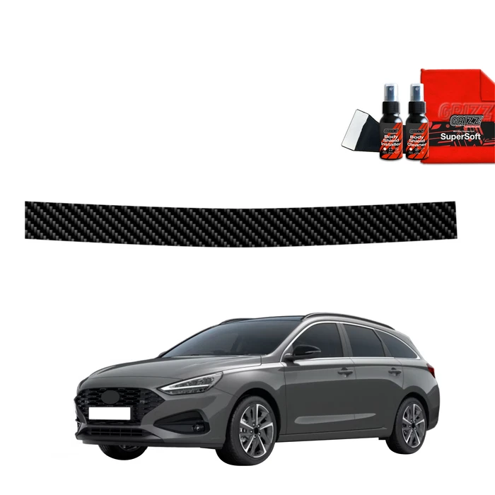GrizzGlass BodyShield Carbon boot sill film for Hyundai i30 Wagon (2020-2025)