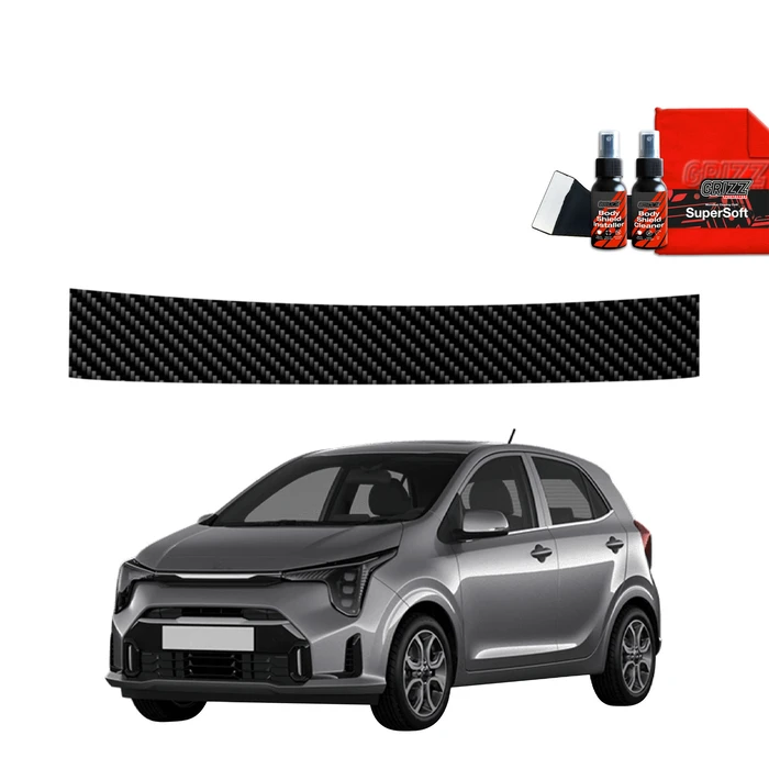 GrizzGlass BodyShield Carbon boot sill film for Kia Picanto (2023-2025)