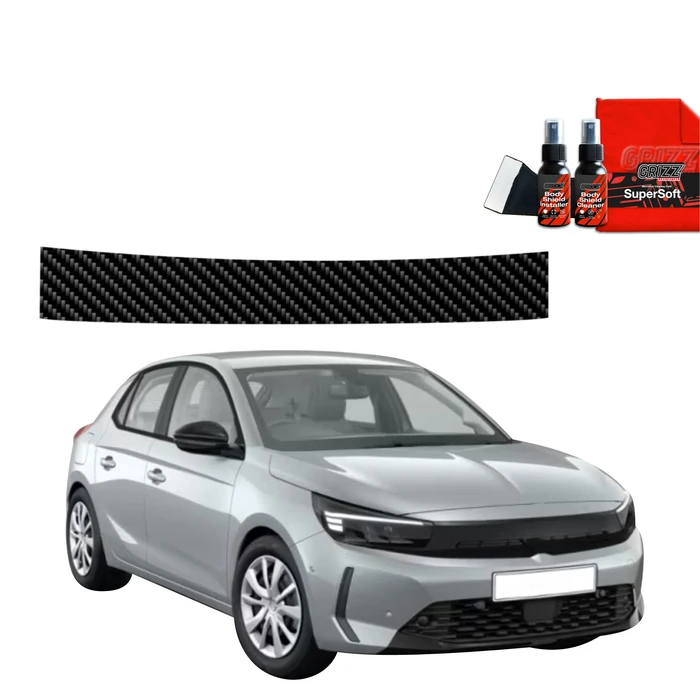 GrizzGlass BodyShield Carbon boot sill film for Opel Corsa (2023-2025)