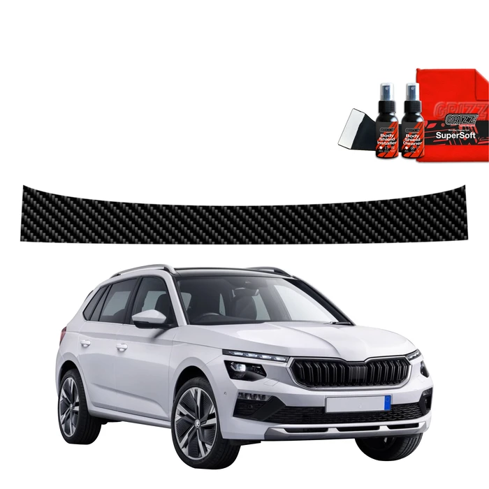 GrizzGlass BodyShield Carbon boot sill film for Skoda Kamiq (2019-2025)
