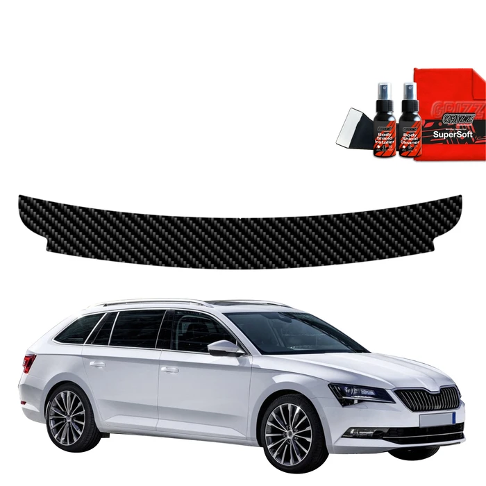 GrizzGlass BodyShield Carbon boot sill film for Skoda Superb 3 Combi (2016-2019)