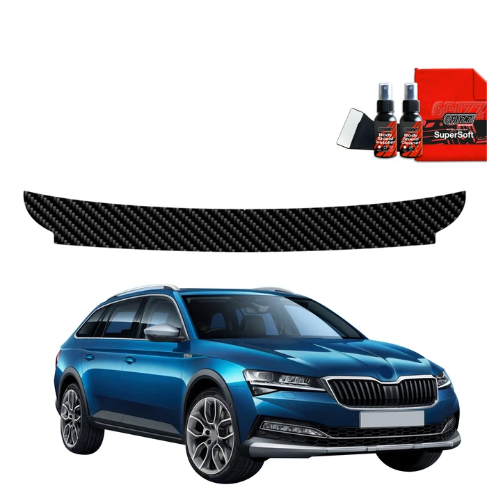 GrizzGlass BodyShield Carbon boot sill film for Skoda Superb 3 Combi (2019-2023)