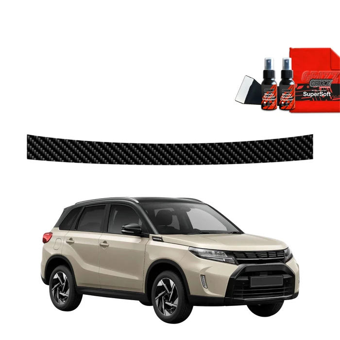 GrizzGlass BodyShield Carbon boot sill film for Suzuki Vitara Facelift (2024-2025)