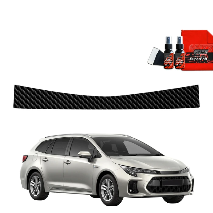 GrizzGlass BodyShield Carbon boot sill film for Toyota Corolla Kombi Facelift (2022-2025)