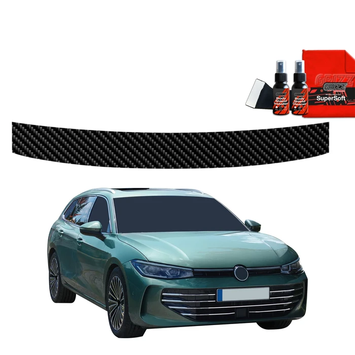 GrizzGlass BodyShield Carbon boot sill film for Volkswagen VW Passat B9 (2024-2026)