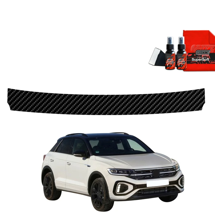 GrizzGlass BodyShield Carbon boot sill film for Volkswagen VW T-Roc (2021-2025)