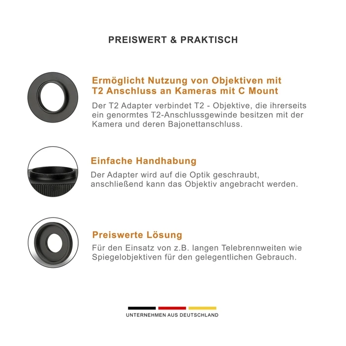 Walimex Ring Adapter 23366 (T2 to C-Mount Adapter)