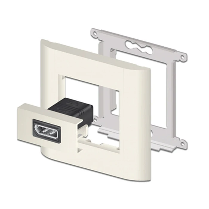 Αξεσουάρ Δικτύου Delock DisplayPort Easy 45 81305, 8K, 22.5x45mm, λευκό