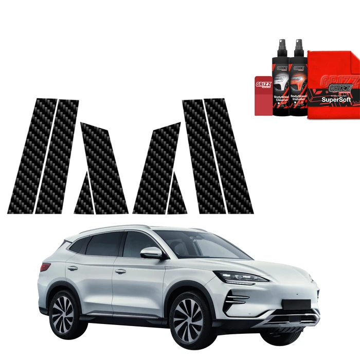 GrizzGlass BodyShield Carbon pillar film for BYD Seal U (2024-2025) [8in1]