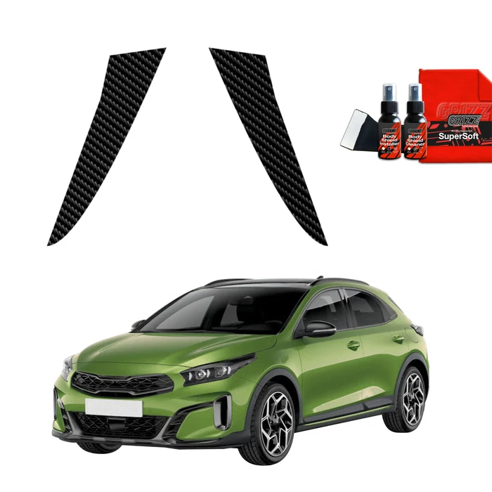 GrizzGlass BodyShield Carbon pillar film for Kia XCeed (2022-2025) [2in1]