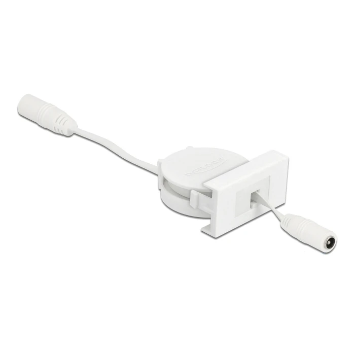Καλώδιο Delock τροφοδοσίας Easy 45 81376, ανασυρόμενο 50cm, λευκό