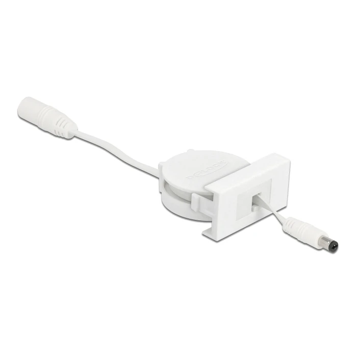 Καλώδιο Delock τροφοδοσίας Easy 45 81377, ανασυρόμενο 50cm, λευκό