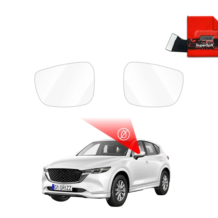 GrizzGlass ZeroDrop Rain-repellent mirror film for Mazda CX-5 (2017-2025)