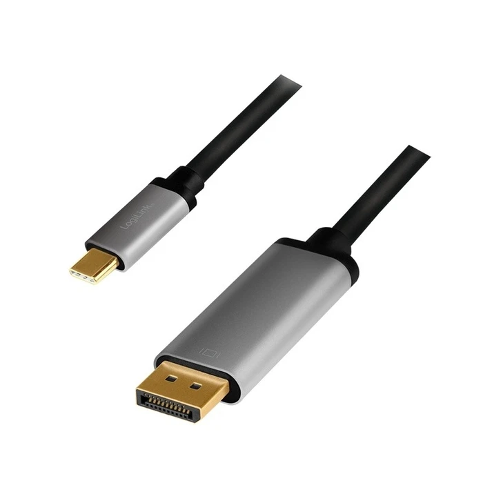 Καλώδιο Logilink Usb-C To Dp , 4k 60hz, Alu, 1.8m