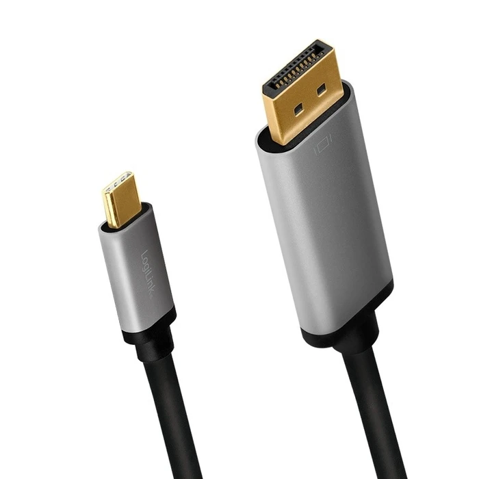 Καλώδιο Logilink Usb-C To Dp , 4k 60hz, Alu, 1.8m