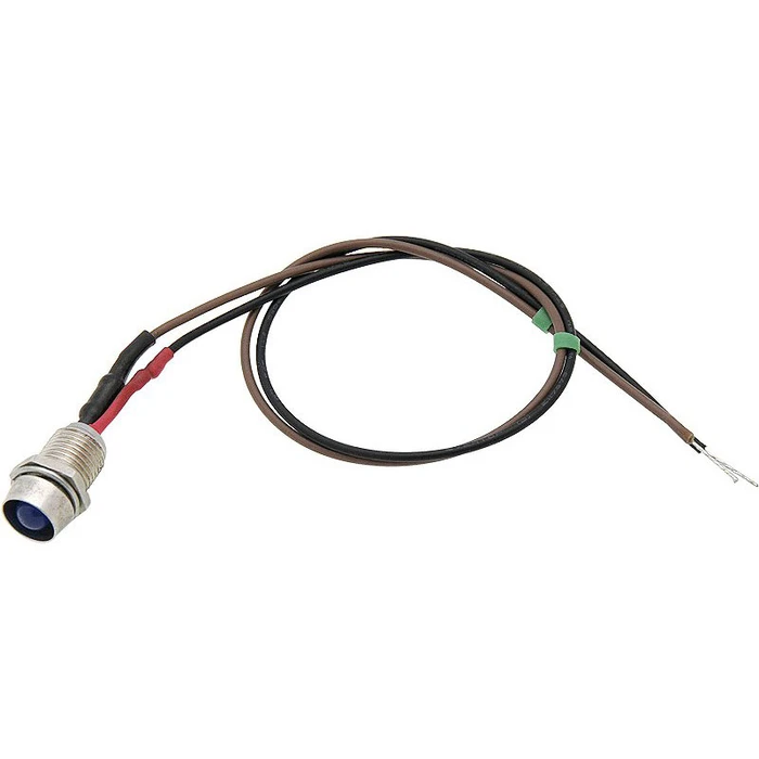LED Μικροηλεκτρονικά 5mm Μπλε 12V με καλώδιο