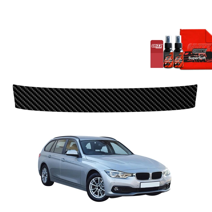 GrizzGlass BodyShield Carbon boot sill film for BMW 3 F31 Kombi LCI (2015-2018)