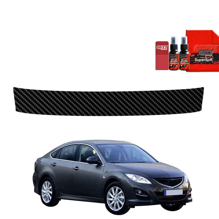 GrizzGlass BodyShield Carbon boot sill film for Mazda 6 2 Sedan 4D (2010-2013)