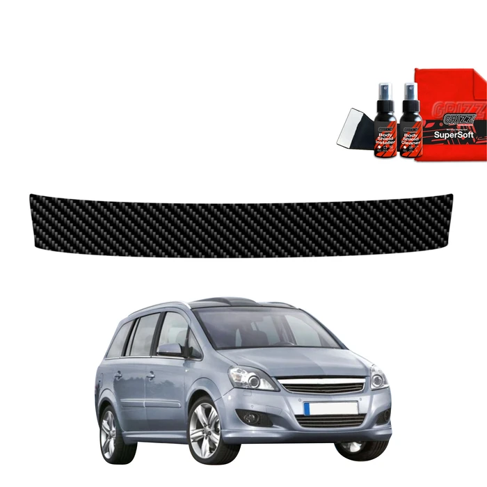 GrizzGlass BodyShield Carbon boot sill film for Opel Zafira B Kombi 5D (2010-2014)