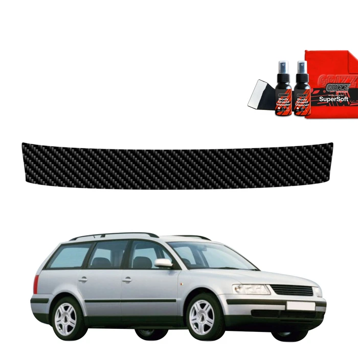 GrizzGlass BodyShield Carbon boot sill film for Volkswagen Passat B5 Variant (1996-2000)