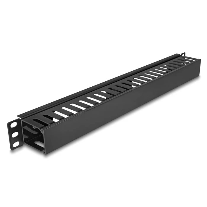 Οδηγός Καλωδίων Delock 81555 για Rack 19"/1U, Πλαστικό/Μεταλλικό, Μαύρο