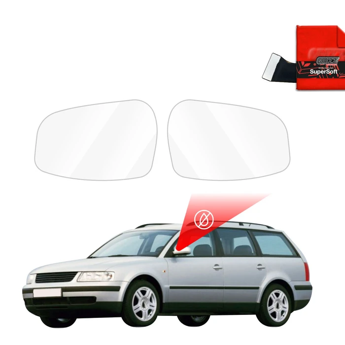 GrizzGlass ZeroDrop Rain-repellent mirror film for Volkswagen Passat B5 Variant (1996-2000)