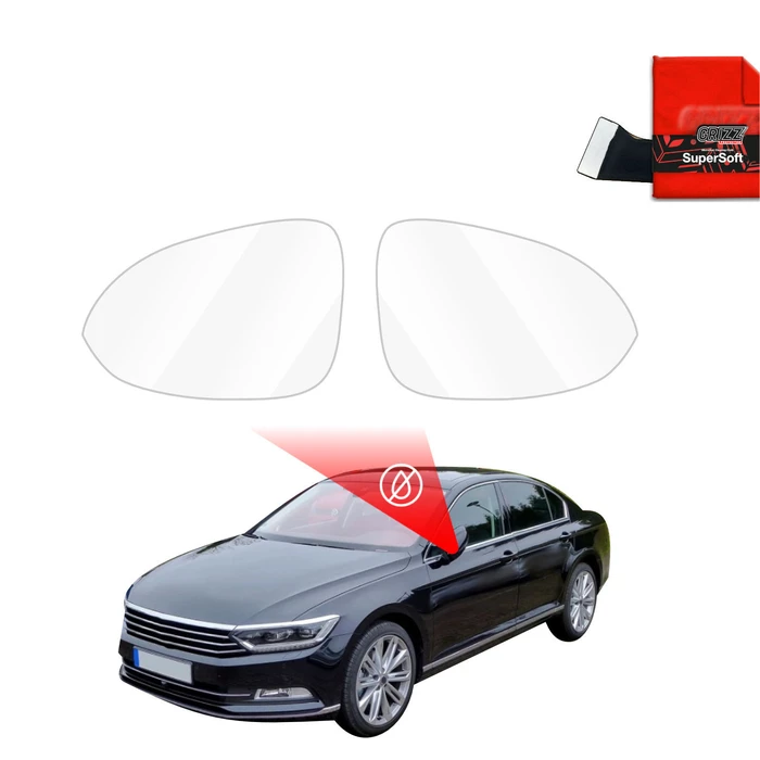 GrizzGlass ZeroDrop Rain-repellent mirror film for Volkswagen Passat B8 Sedan (2014-2022)