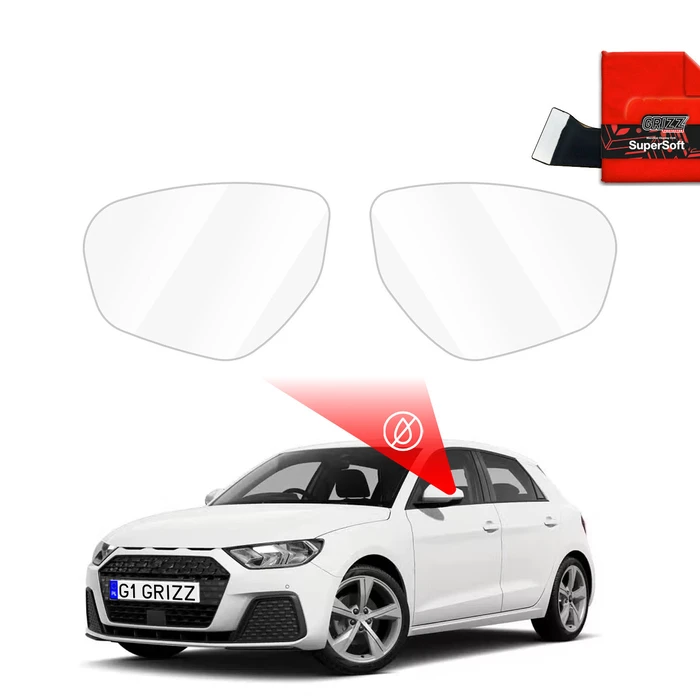 GrizzGlass ZeroDrop Rain-repellent mirror film for Audi A1 FY (2023-2025)