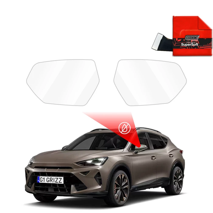 GrizzGlass ZeroDrop Rain-repellent mirror film for Cupra Formentor (2024-2025)