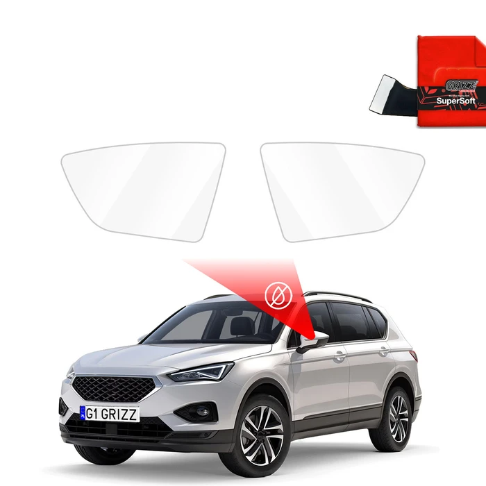 GrizzGlass ZeroDrop Rain-repellent mirror film for Seat Tarraco (2017-2024)