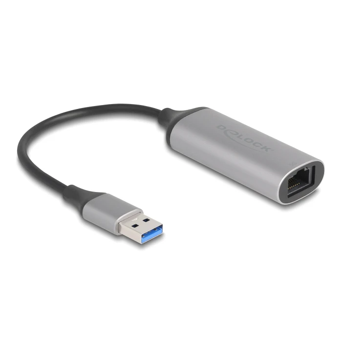 Αντάπτορας Δικτύου USB Delock 81571, 5Gbps Ethernet, ασημί