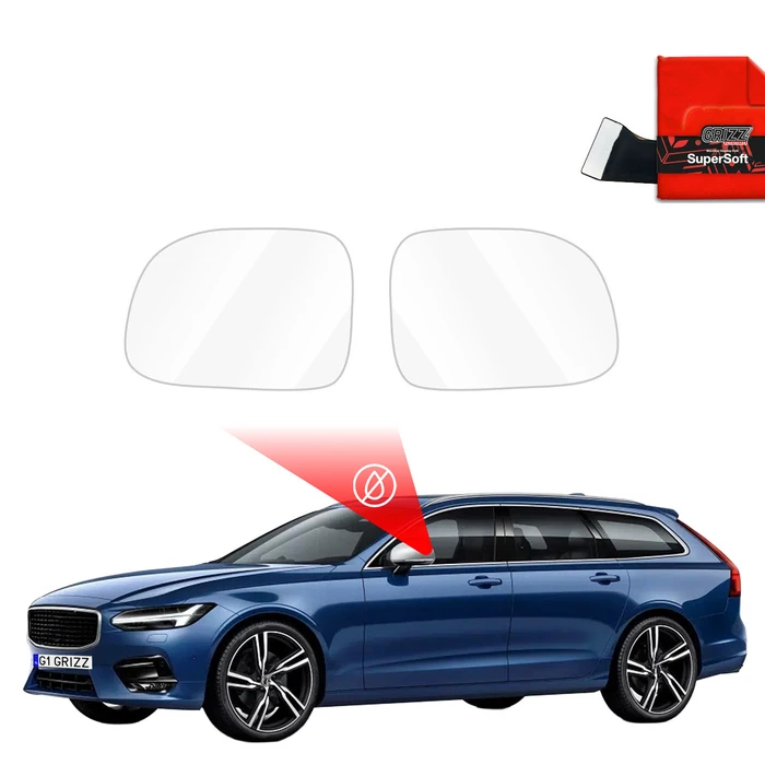 GrizzGlass ZeroDrop Rain-repellent mirror film for Volvo V90 (2016-2020)