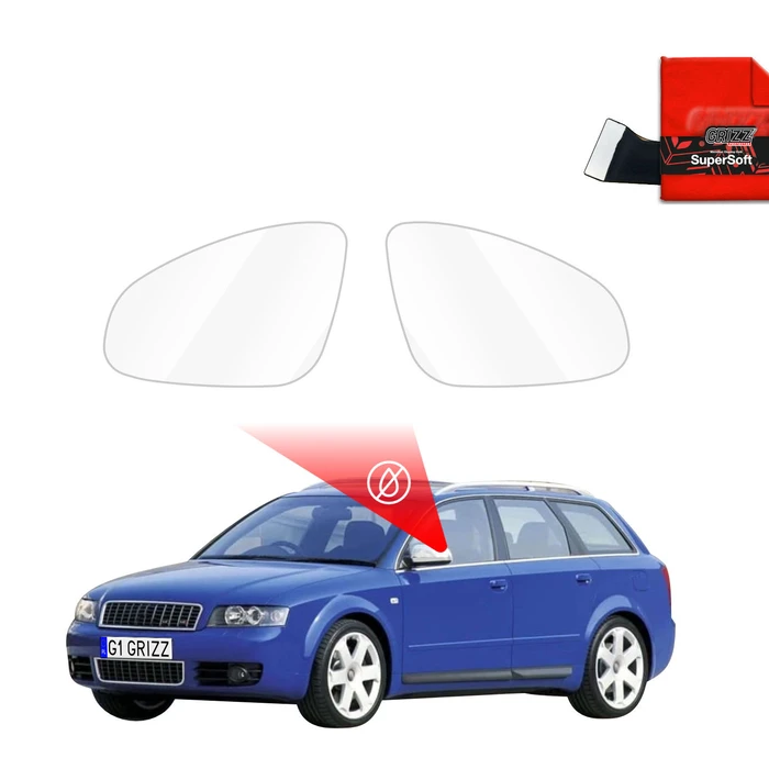 GrizzGlass ZeroDrop Rain-repellent mirror film for Audi A4 B6 Avant (2000-2006)