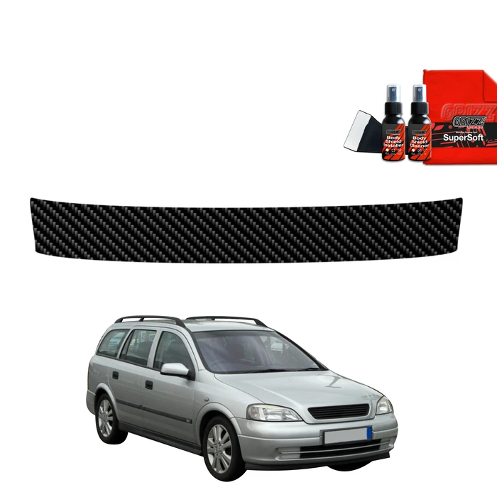 GrizzGlass BodyShield Carbon boot sill film for Opel Astra G Kombi (1998-2009)