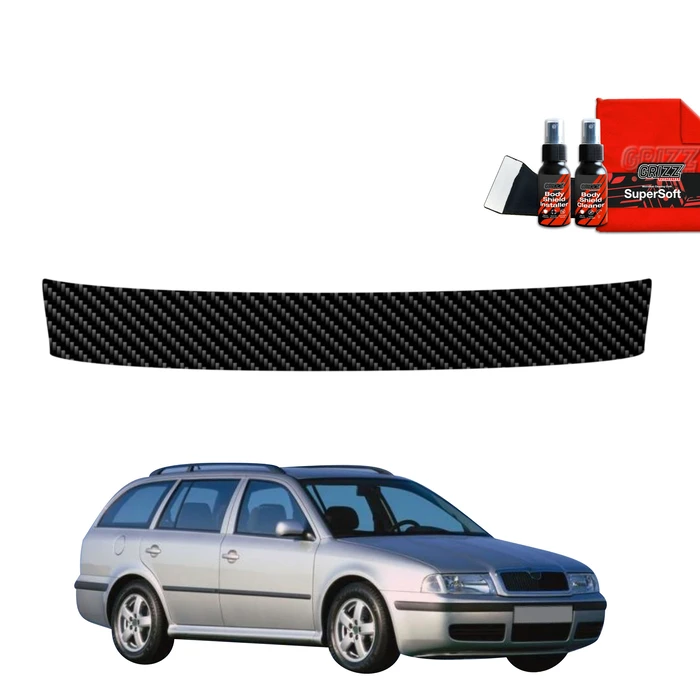 GrizzGlass BodyShield Carbon boot sill film for Skoda Octavia Kombi (1996-2010)