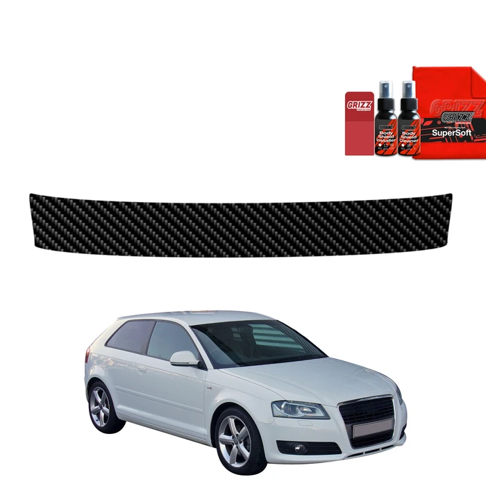 GrizzGlass BodyShield Carbon boot sill film for Audi A3 8P Hatchback 3D (2003-2008)