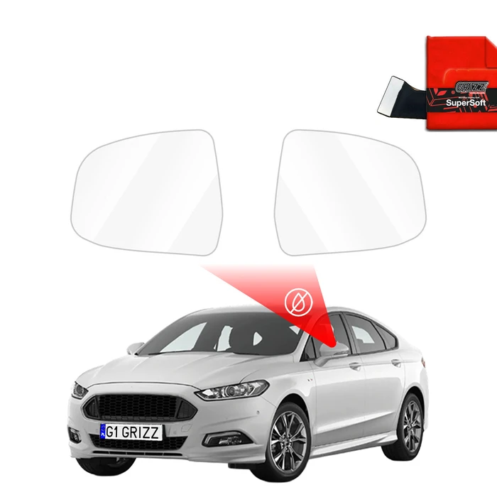 GrizzGlass ZeroDrop Rain-repellent mirror film for Ford Mondeo 5 (2014-2019)