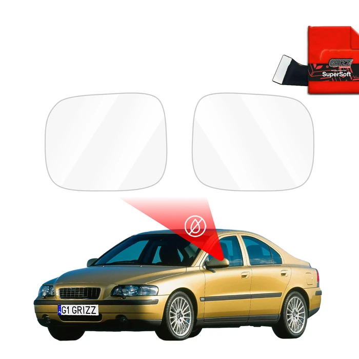 GrizzGlass ZeroDrop Rain-repellent mirror film for Volvo S60 (2000-2010)