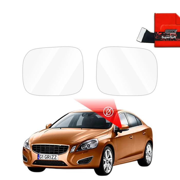 GrizzGlass ZeroDrop Rain-repellent mirror film for Volvo S60 (2010-2018)